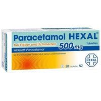 PARACETAMOL 500 mg HEXAL for fever and pain Tab. UK