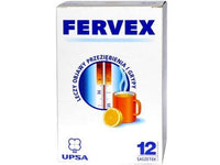 Paracetamol, Ascorbic acid, Pheniramine maleate, Fervex 12 sachets UK