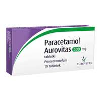Paracetamol Aurovitas 0.5g x 10 tablets UK