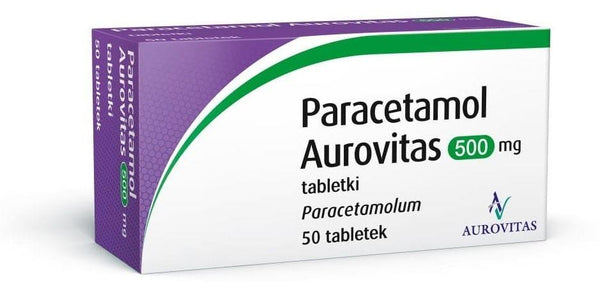 Paracetamol Aurovitas 500 mg 50 tablets UK