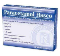 Paracetamol Hasco 0.5mg x 30 tablets UK