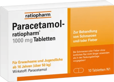 PARACETAMOL ratiopharm 1,000 mg tablets UK