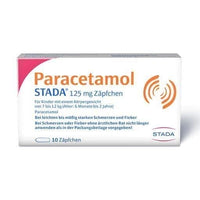 PARACETAMOL STADA 125 mg suppository, paracetamol suppository UK