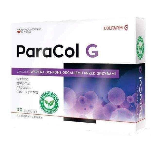 ParaCol G x 30 capsules, beef gelatine, oregano extract, sage extract UK