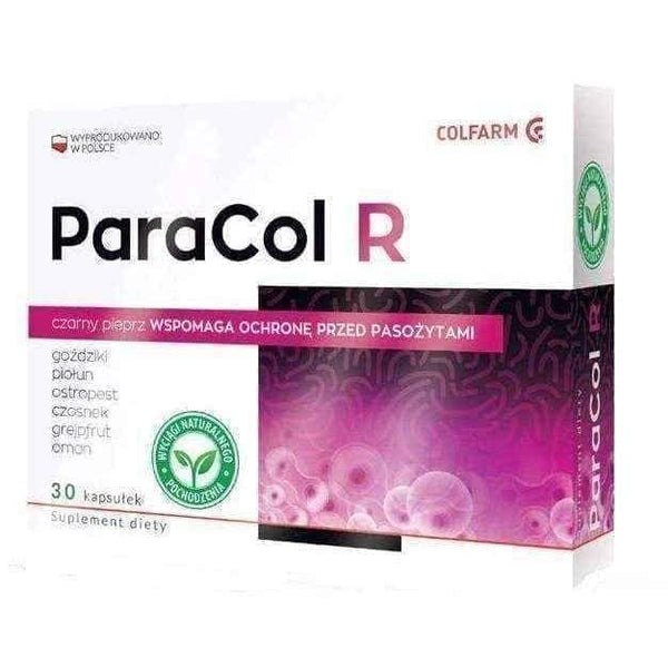 ParaCol R x 30 capsules, clove extract, wormwood extract, grapefruit extract UK