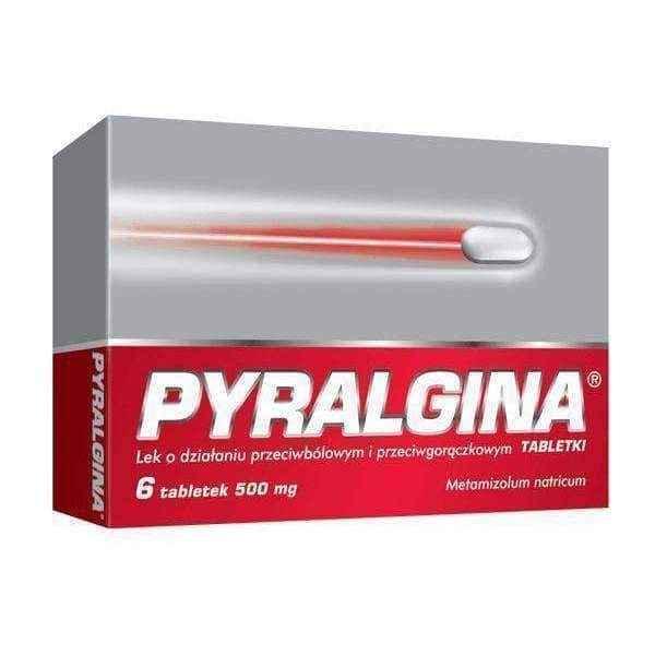 Pargyline Pyralgina Pyralginum x 6 tablets, strong painkillers UK