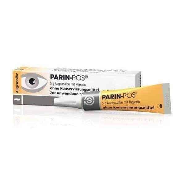 Parin-POS eye ointment, heparin, reduces redness, irritation and burning eyes UK