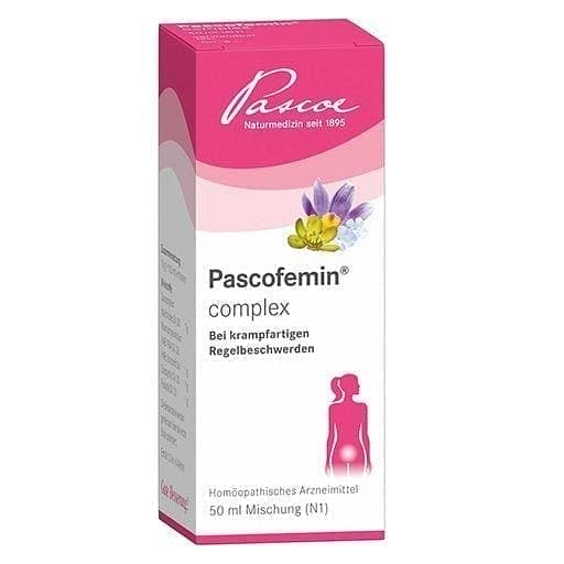 PASCOFEMIN, menstrual cramps, muscle and joint pain with fatigue UK