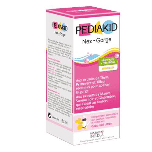 PEDIAKID NOSE and THROAT syrup 125ml. UK