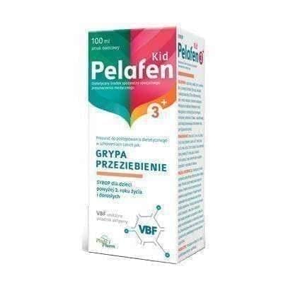 PELAFEN KID 3+ syrup, colds and flu, antibacterial and antiviral UK