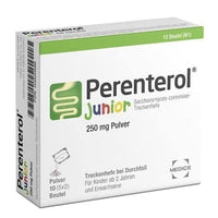 PERENTEROL Junior 250 mg powder bag. 10 pc from 6 months UK