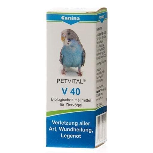 PETVITAL V 40 globules for injuried bird UK