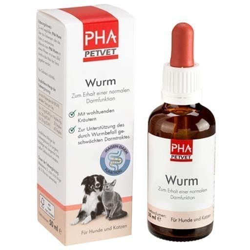 PHA dog worming drops for dogs, cats UK