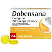 Pharyngeal mucosa, DOBENSANA honey and lemon flavor UK