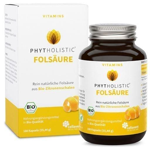 PHYTHOLISTIC folic acid organic capsules 180 pcs UK