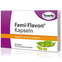 Phytoestrogens, isoflavones, FEMI-FLAVON capsules UK