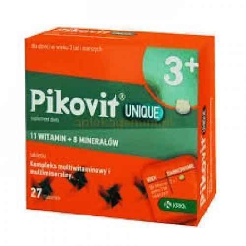 Pikovit Unique children's growth vitamins 27 tablets UK