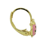 Pink ladybug earrings UK