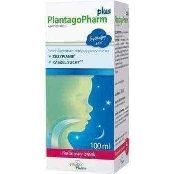PlantagoPharm plus 100ml, For children from 3 years, sleep disorders UK