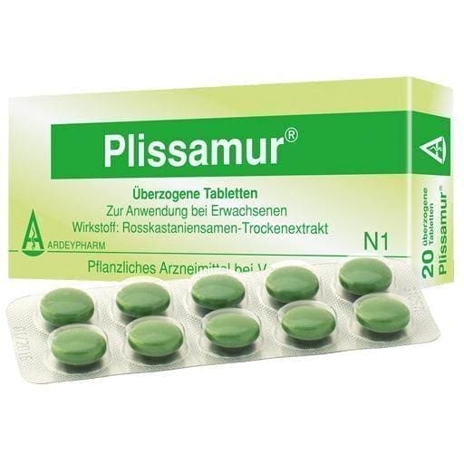 PLISSAMUR coated tablets 20 pc nocturnal calf cramps UK