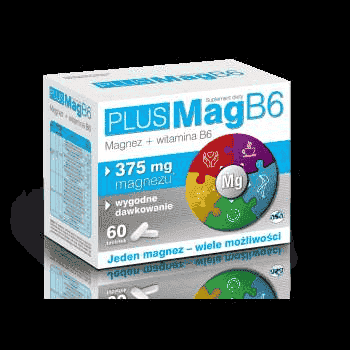 PlusMag B6 x 60 tablets, magnesium ions, vitamin B6 UK