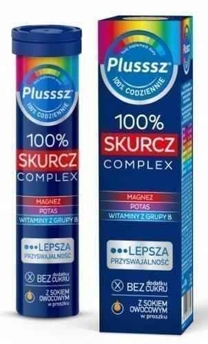 Plusssz 100% Shrinkage Complex x 20 effervescent tablets UK