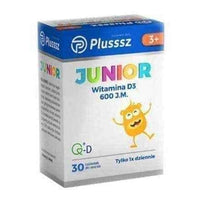Plusssz Junior D3 600j.m. the taste of orange x 30 lozenges UK