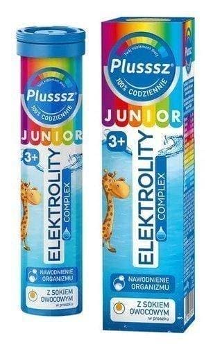 Plusssz Junior Elektrolity (electrolytes) Complex x 20 effervescent tablets UK