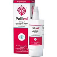 POLLIVAL 0.5 mg eye drops, hay fever eyes UK