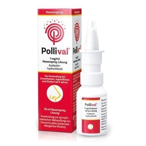 POLLIVAL, nasal spray, hay fever treatment, seasonal allergic rhinitis UK