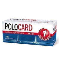Polocard 0.15 g x 120 tablets, ACETYLSALICYLIC ACID UK