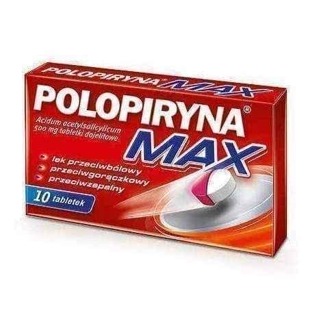 Polopiryna MAX 10 x 0.5g gastro-resistant tablets UK