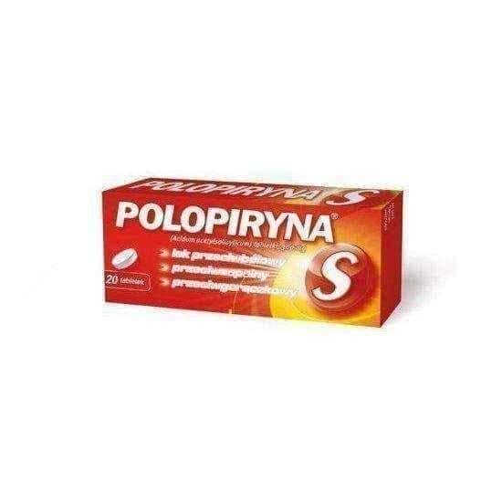Polopiryna S x 20 tabl. Dissolution, nerve pain UK