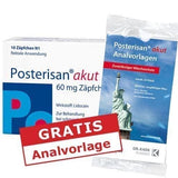 POSTERISAN Acute lidocaine suppository UK