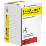 potassium chloride, KALINOR retard P 600 mg hard capsules UK