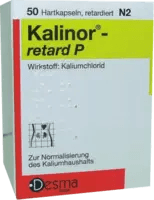 potassium chloride, KALINOR retard P 600 mg hard capsules UK