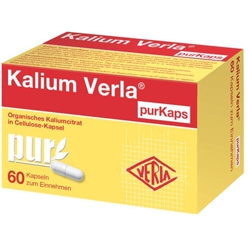 Potassium citrate, potassium, KALIUM VERLA purKaps UK