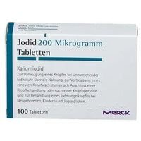 Potassium iodide IODID 200 tablets, thyroid support group, iodine deficiency UK