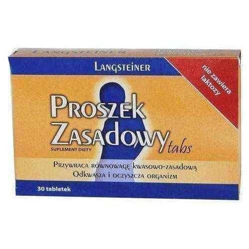 Powder Basic Tabs x 30 tablets, acid base balance UK