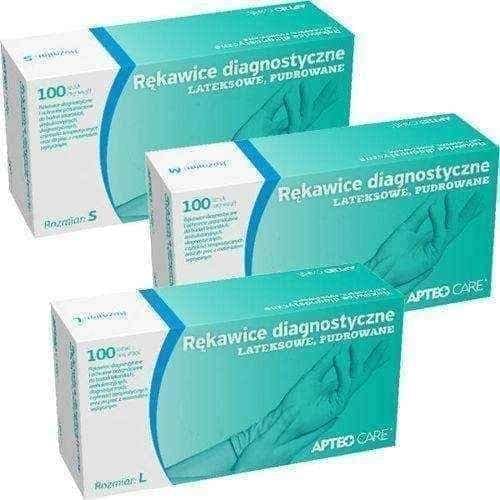 Powdered latex gloves size L x 100 pieces APTEO CARE UK