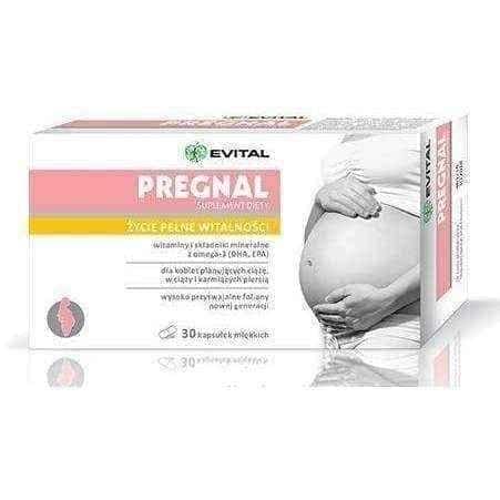 PREGNACARE VITAMINS Evital Pregnal x 30 capsules UK