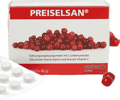 PREISELSAN, cranberry extract tablets UK