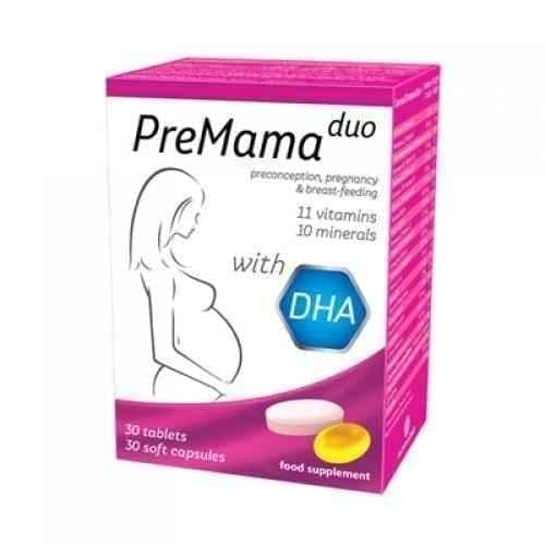 PREMAMA DUO 30 tablets and 30 capsules, PREMAMA DUO UK