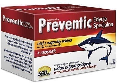 PREVENTIC Special Edition, Shark liver oil and garlic UK