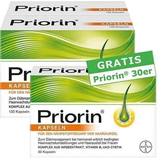 PRIORIN ADVANTAGE PACKAGE 240 pieces + free 30 pieces capsules UK