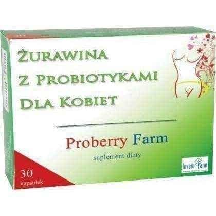 Proberry Cranberry Farm of probiotics for women x 30 capsules UK