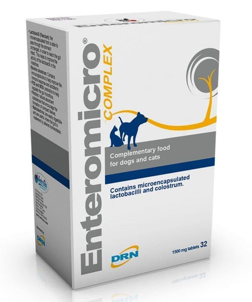 Probiotic for dogs, Synbiotic tablets for dogs, cats, Enteromicro Complex UK