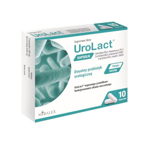 Probiotic supplements, UroLact 10 capsules UK