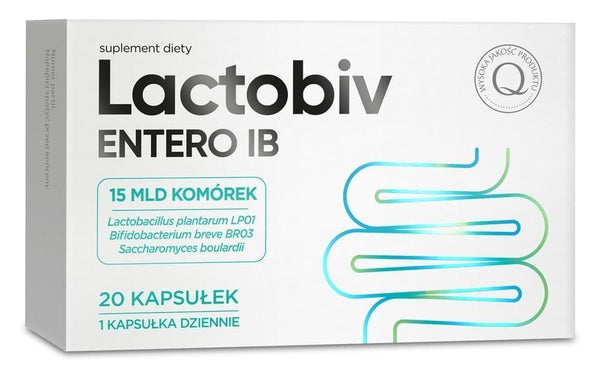 Probiotics and prebiotics supplements, prebiotic and probiotic, Lactobiv Entero IB UK