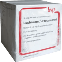 Procaine hydrochloride, LOPHAKOMP Procaine 2 ml injection solution UK